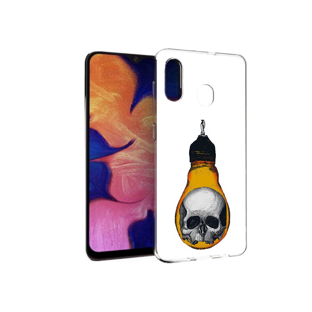 Чехол MyPads Tocco для Samsung Galaxy A30 череп в лампочке (PT126700.499.676)