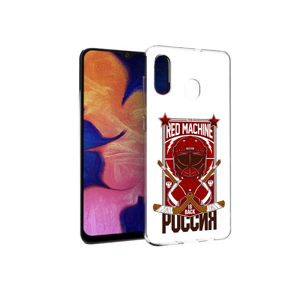 

Чехол MyPads Tocco для Samsung Galaxy A30 хоккей россия (PT126700.499.666), Прозрачный, Tocco