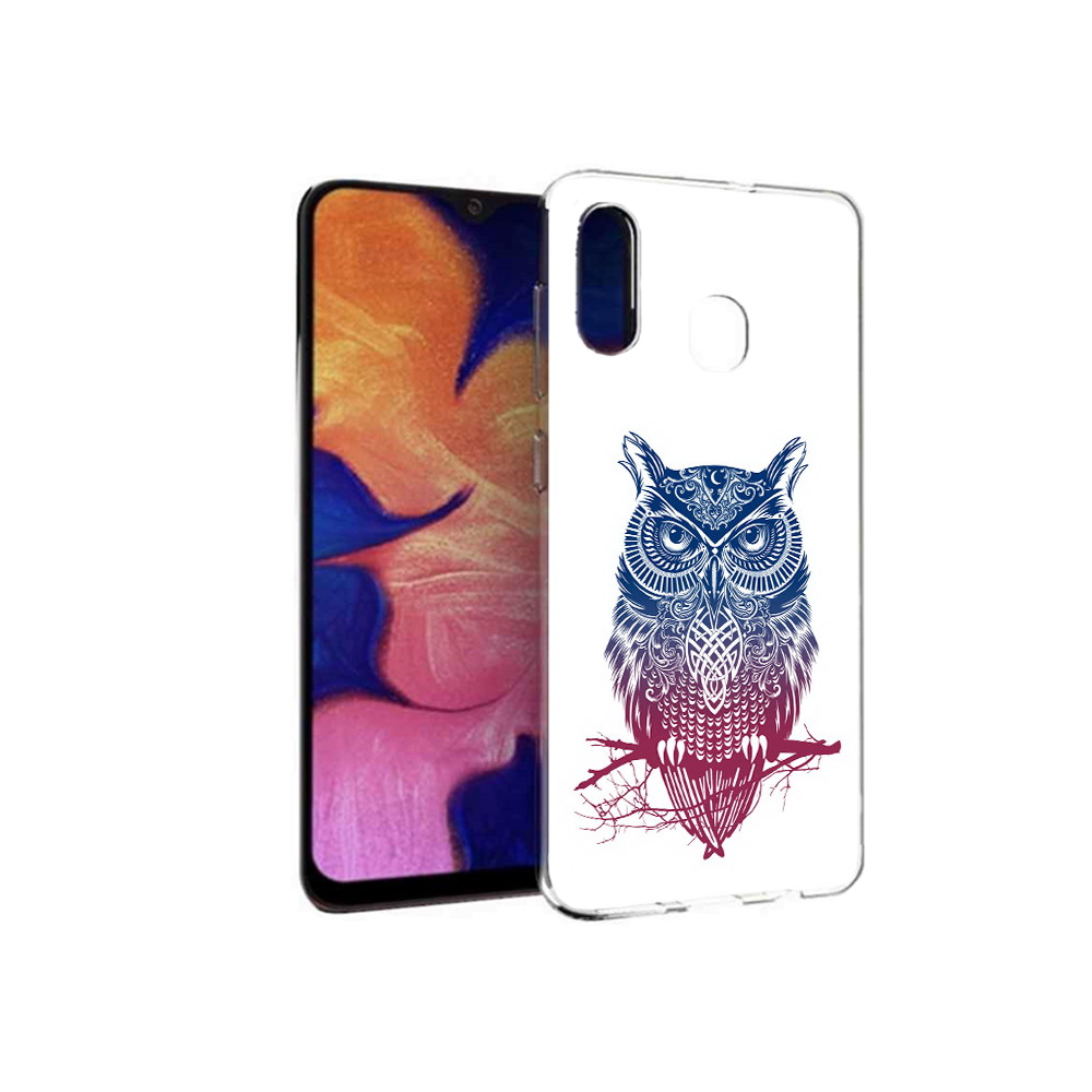 

Чехол MyPads Tocco для Samsung Galaxy A30 хиппи сова (PT126700.499.664), Прозрачный, Tocco