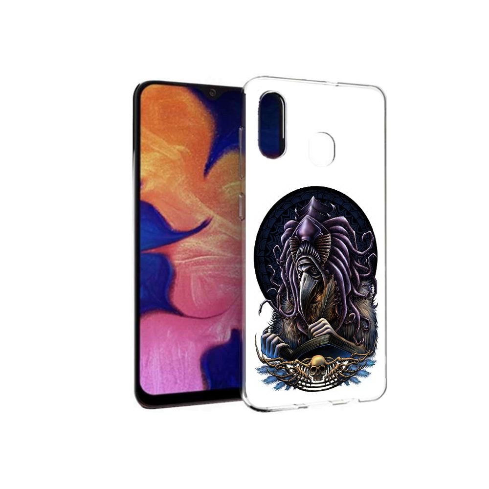 

Чехол MyPads Tocco для Samsung Galaxy A30 умный ворон (PT126700.499.650), Прозрачный, Tocco