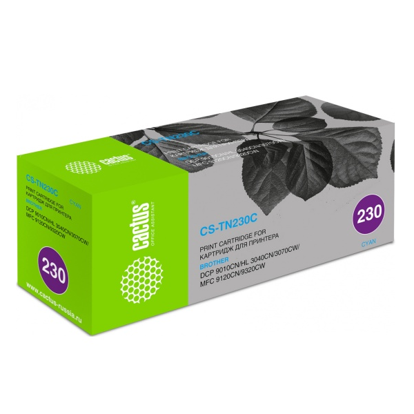 

Картридж для лазерного принтера CACTUS CS-TN230C голубой, совместимый, CS-TN230C