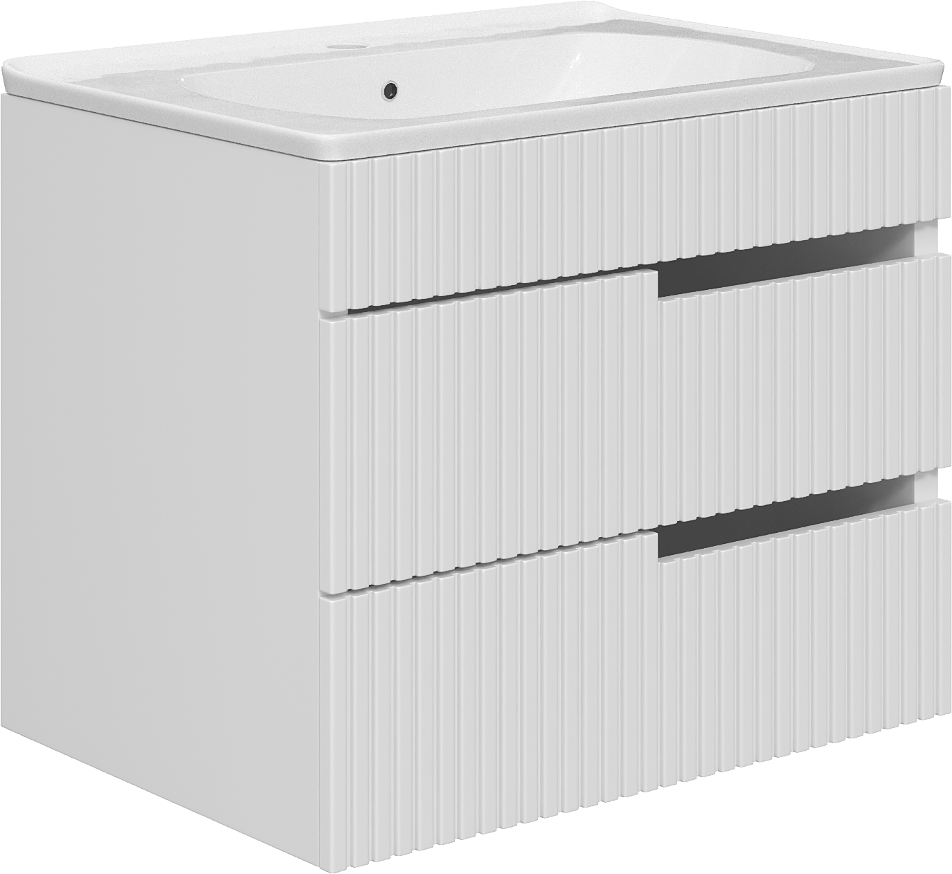 

Тумба с раковиной VOQ Drop 60 ultra white, Белый, Drop 60 ultra white
