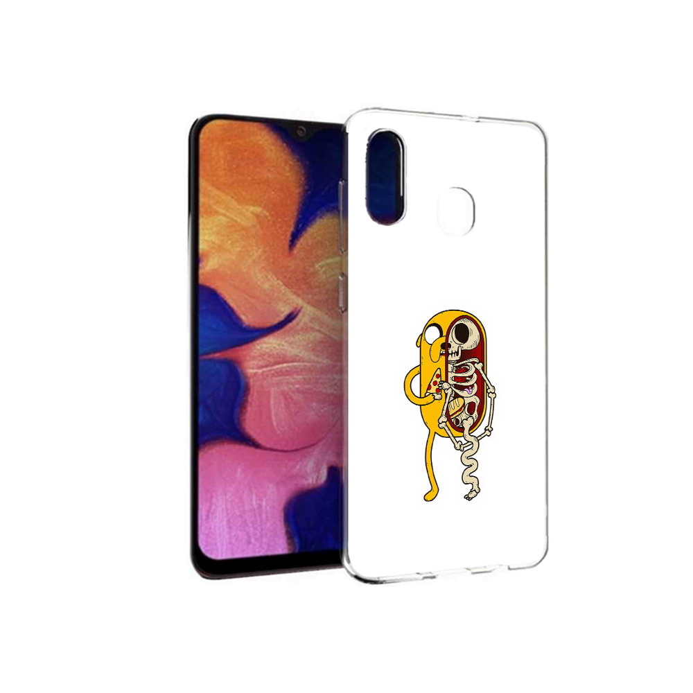 

Чехол MyPads Tocco для Samsung Galaxy A30 Джейк скелет (PT126700.499.64), Прозрачный, Tocco