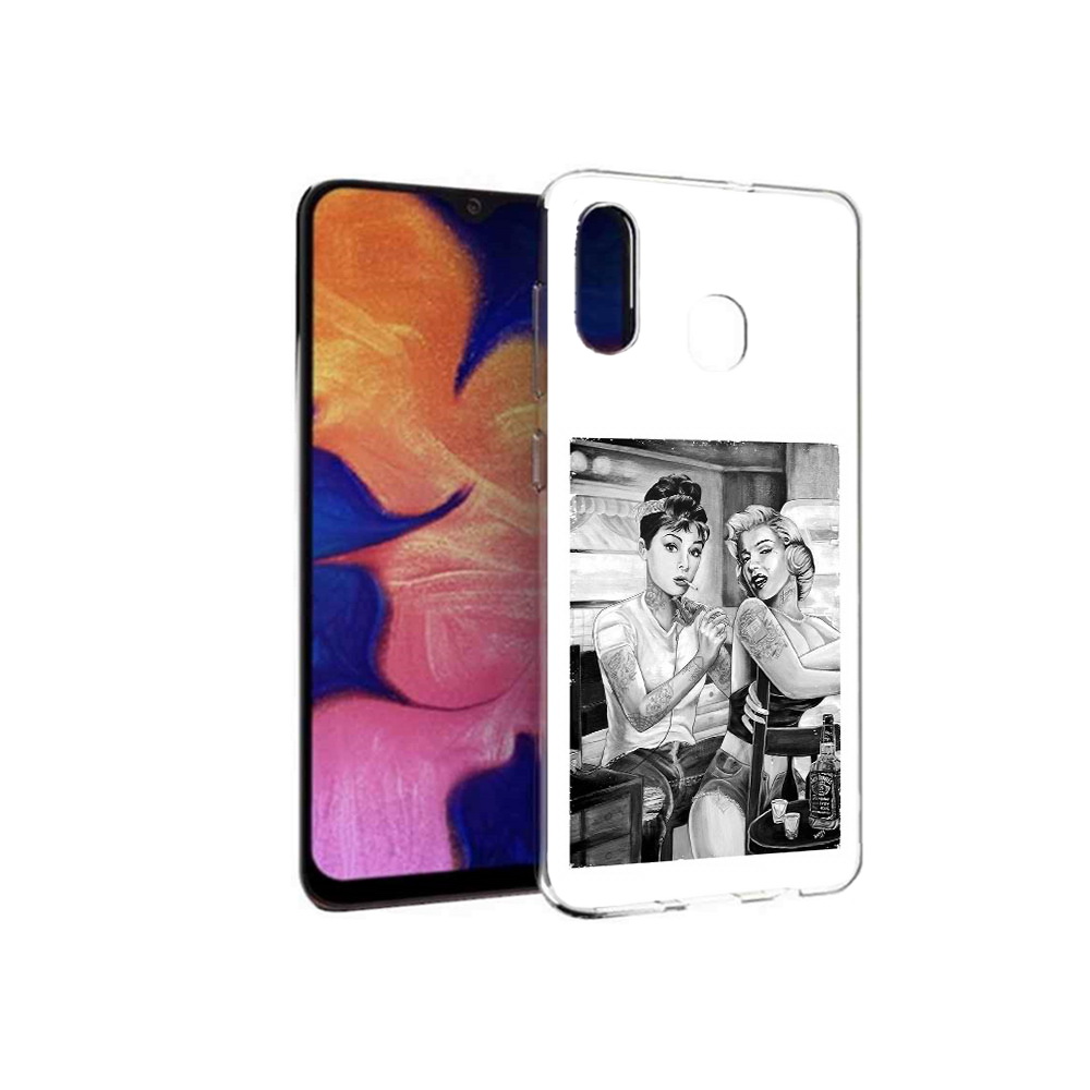 

Чехол MyPads Tocco для Samsung Galaxy A30 тату мастер (PT126700.499.637), Прозрачный, Tocco