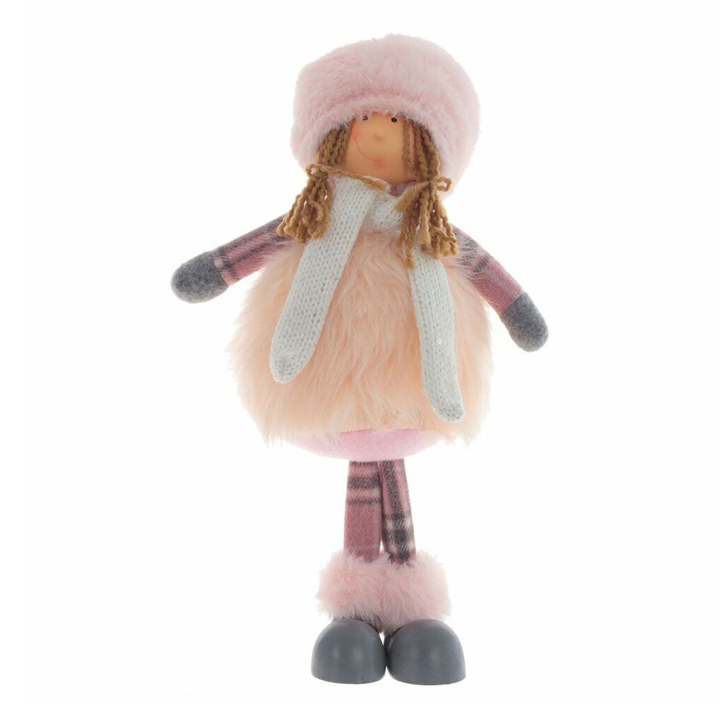 

Новогодняя фигурка Remeco collection Фея 19x11x39 см, Розовый, Фея