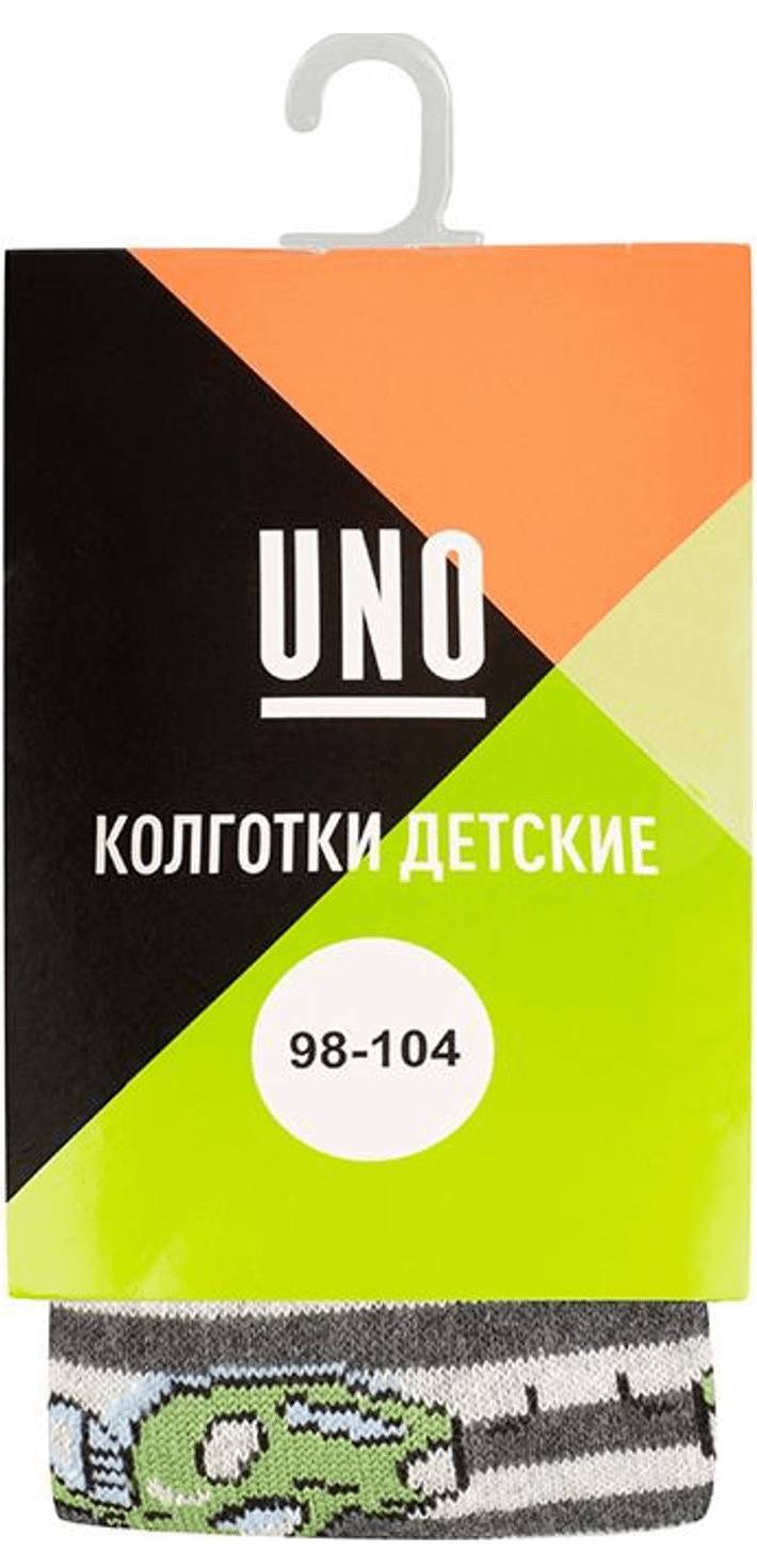 Колготки UNO TB3 для мальчика р. 98-116 в ассортименте Uno серый