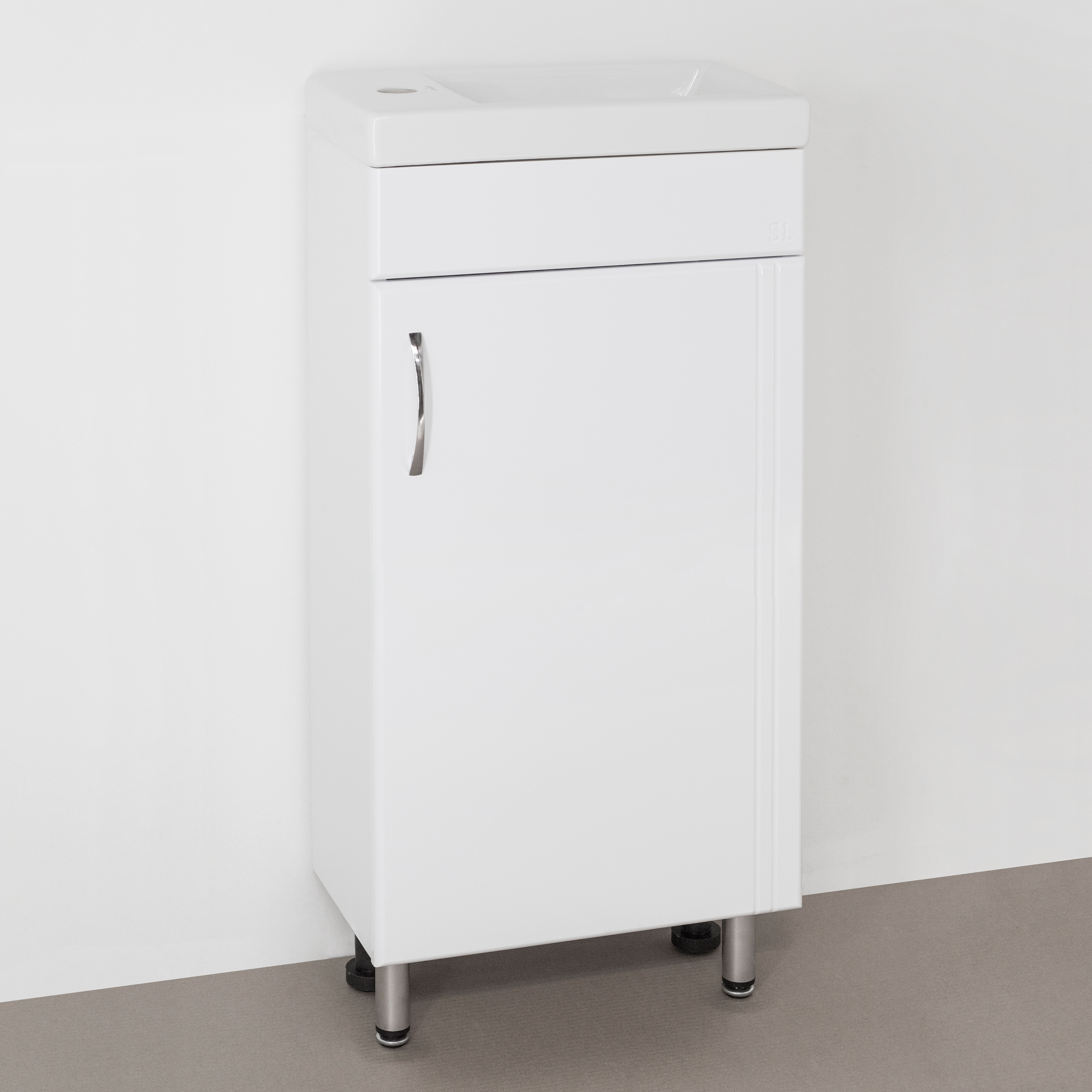 

Тумба с раковиной Style Line Эко Стандарт №1 40 белая, Белый, Эко Стандарт №1 40 белая
