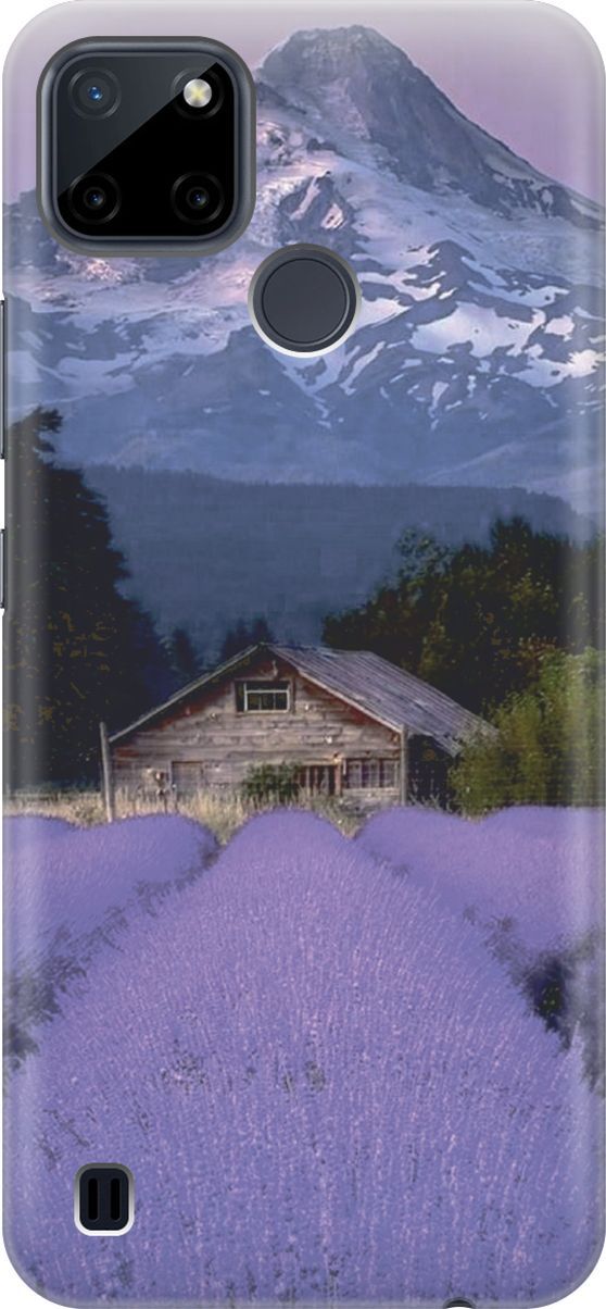 

Силиконовый чехол на Realme C21Y "Лавандовое поле в горах", Зеленый;фиолетовый, 4876