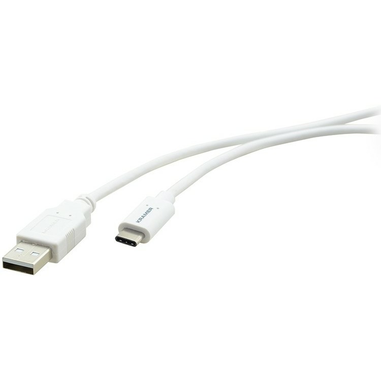 Кабель Kramer C-USB/CA-10 1.8m USB - USB Type-C 1.8 м, белый