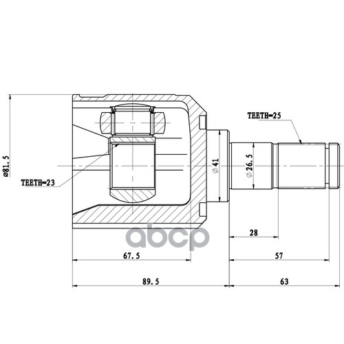 

Шрус ZIKMAR Z87818R