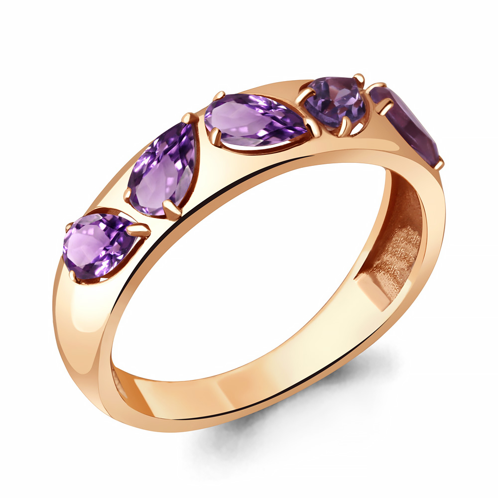 

Кольцо из серебра с аметистом Aquamarine Aquamarine 6937304_925_з р. 20, 6937304_925_з