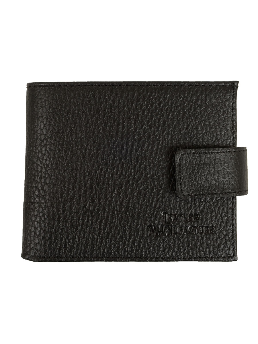 

Кошелек мужской Leather Manufacture 136869, черный, 136869