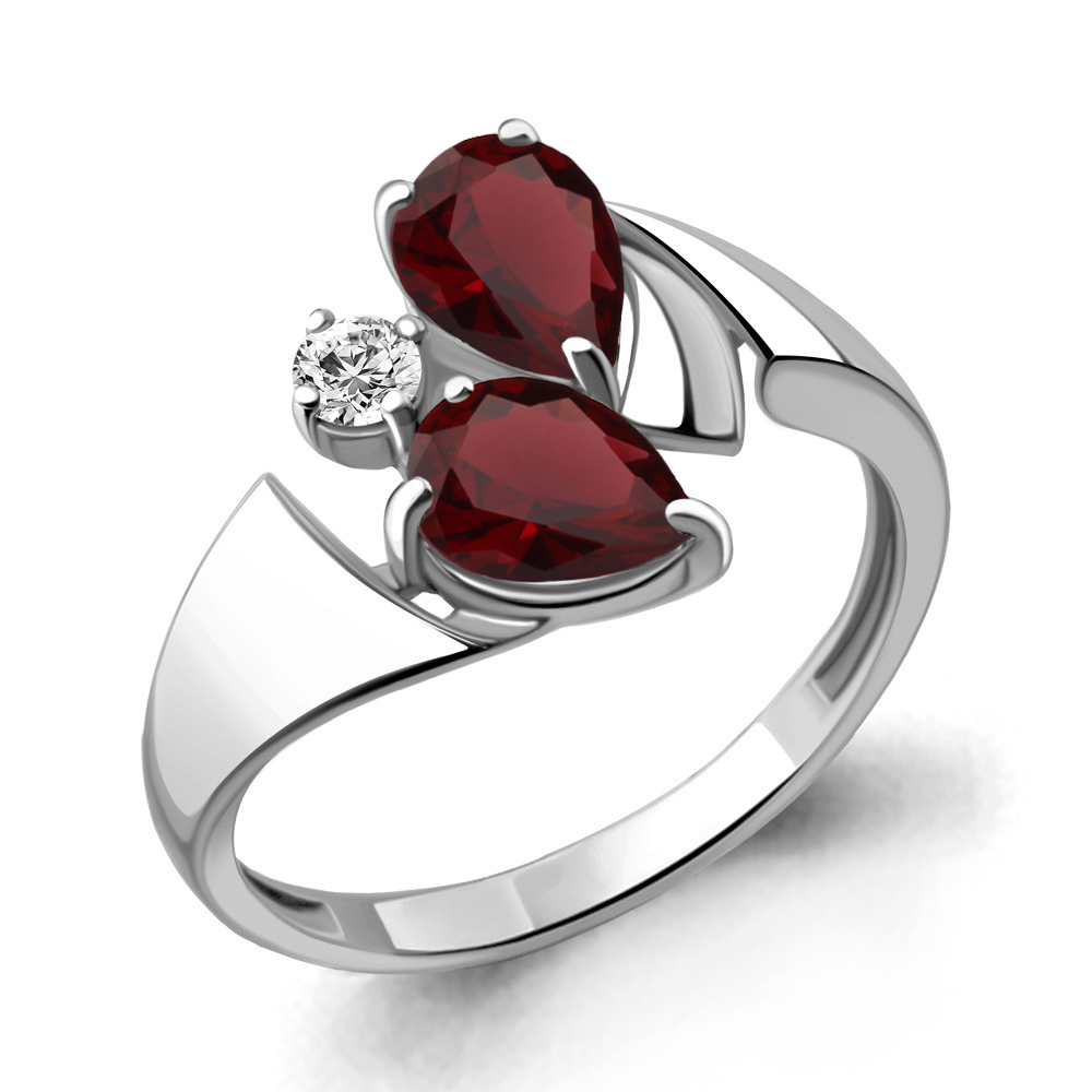 

Кольцо из серебра с гранатом Aquamarine Aquamarine 6936603А_925_р р, 6936603А_925_р