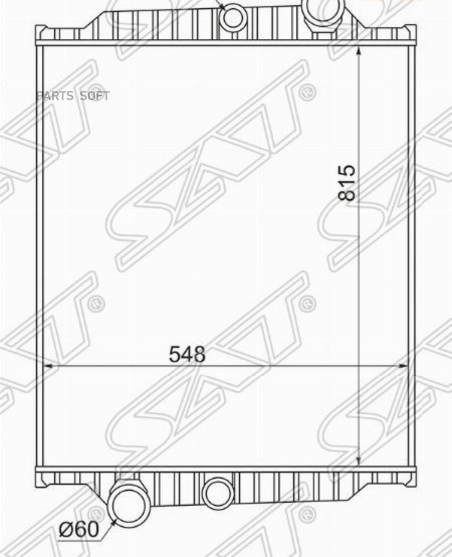 

Радиатор Volvo Fl6 91-99 Mt Sat арт. VL0008-1