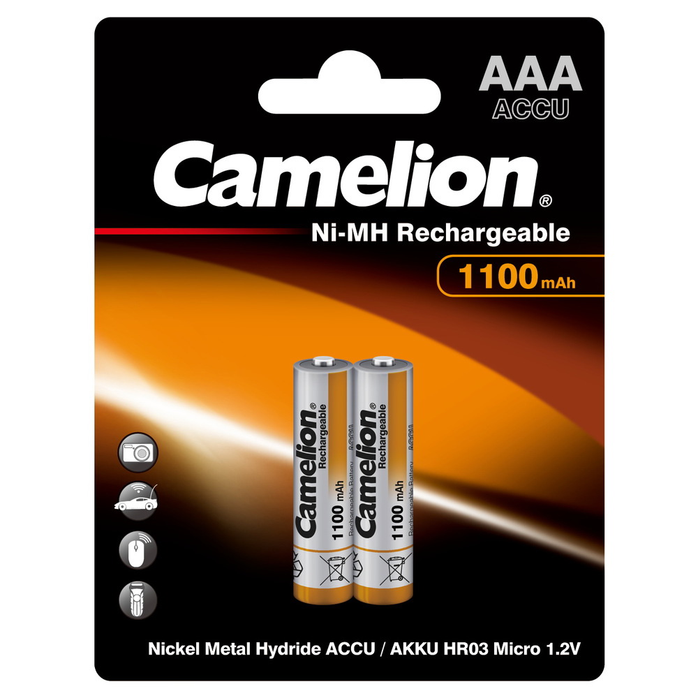 Аккумулятор Camelion Aaa 1100 Mah Ni-Mh Bl-2 Шт 1Шт Camelion NHAAA1100BP2 аккумулятор camelion