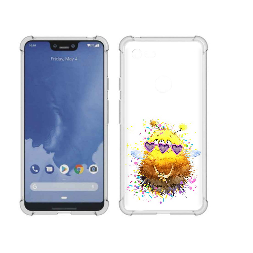 

Чехол MyPads Tocco для Google Pixel 3 XL Пушитый шмель, Прозрачный, Tocco