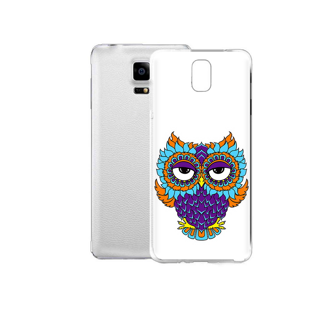 

Чехол MyPads Tocco для Samsung Galaxy Note Edge Цветная сова (PT11952.563.198), Прозрачный, Tocco