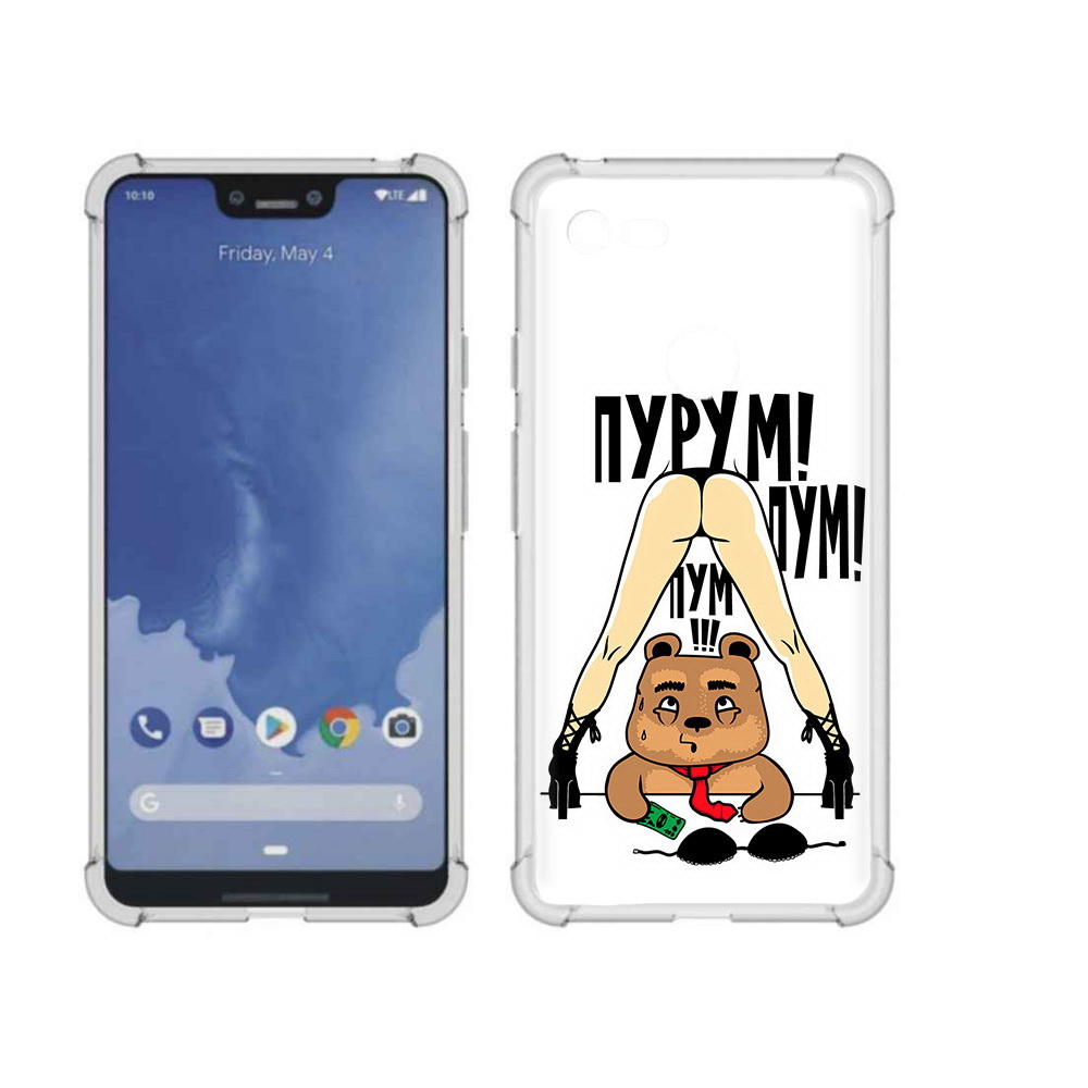 

Чехол MyPads Tocco для Google Pixel 3 XL Пурум пум пум, Прозрачный, Tocco