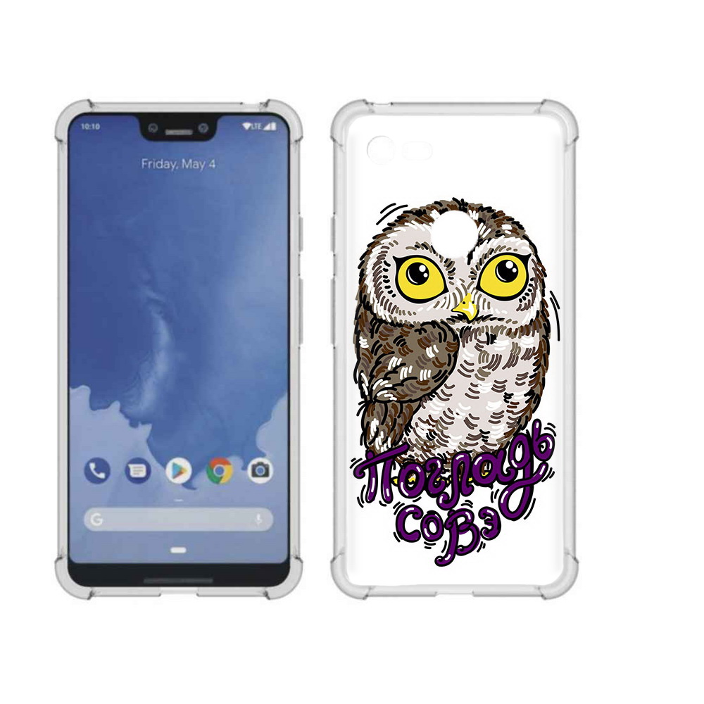 

Чехол MyPads Tocco для Google Pixel 3 XL Погладь Совэ, Прозрачный, Tocco