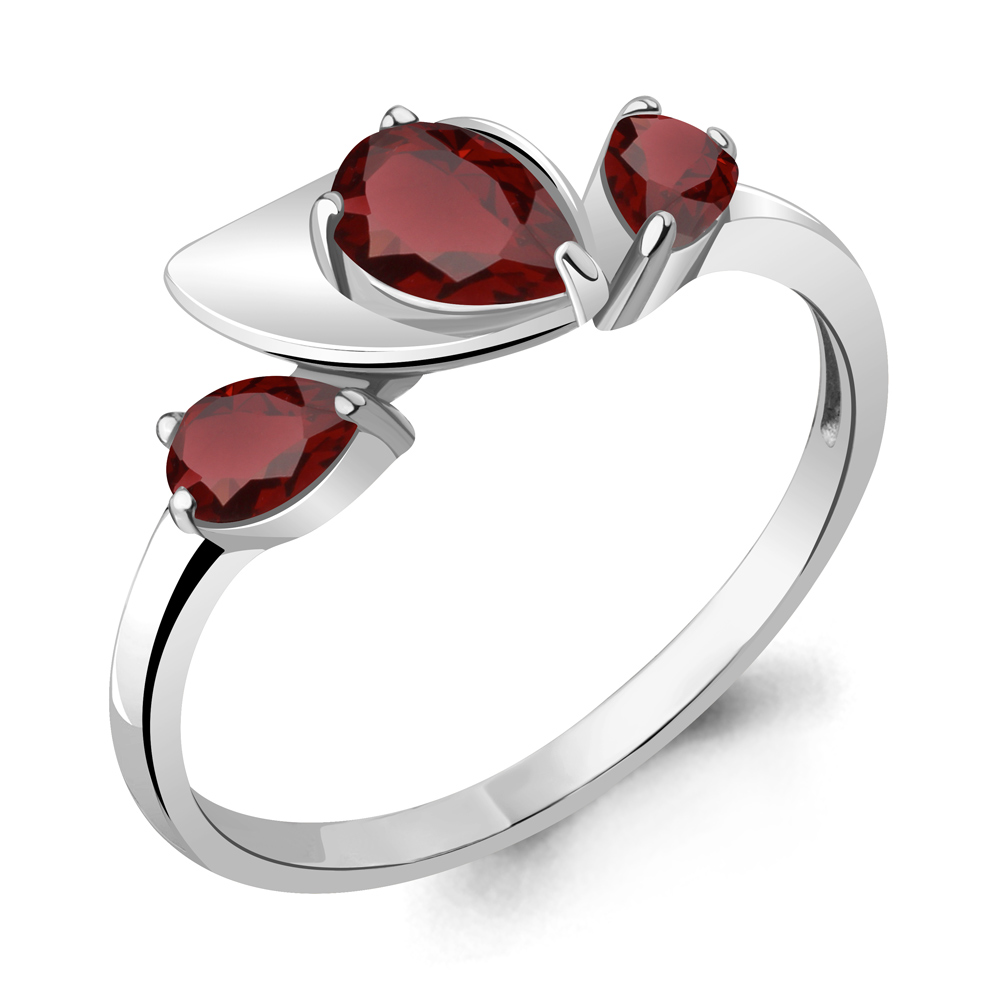 

Кольцо из серебра с гранатом Aquamarine Aquamarine 6935603_925_р р. 19,5, 6935603_925_р