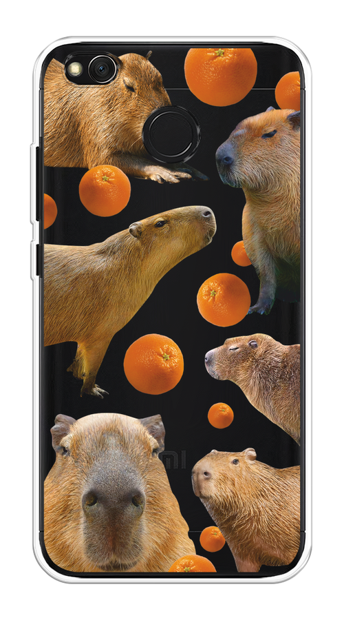 

Чехол на Xiaomi Redmi 4X "Капибара и апельсины", Бежевый;оранжевый, 31450-1