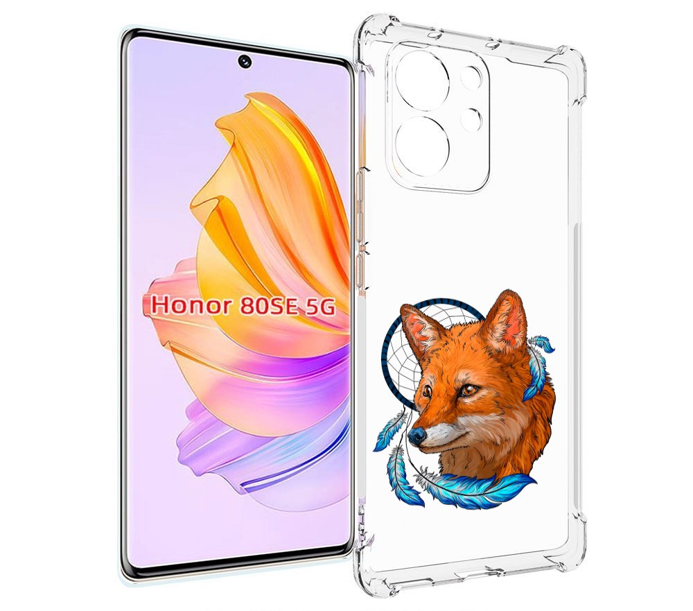 

Чехол MyPads лиса и ловец снов для Honor 80 SE, Прозрачный, Tocco