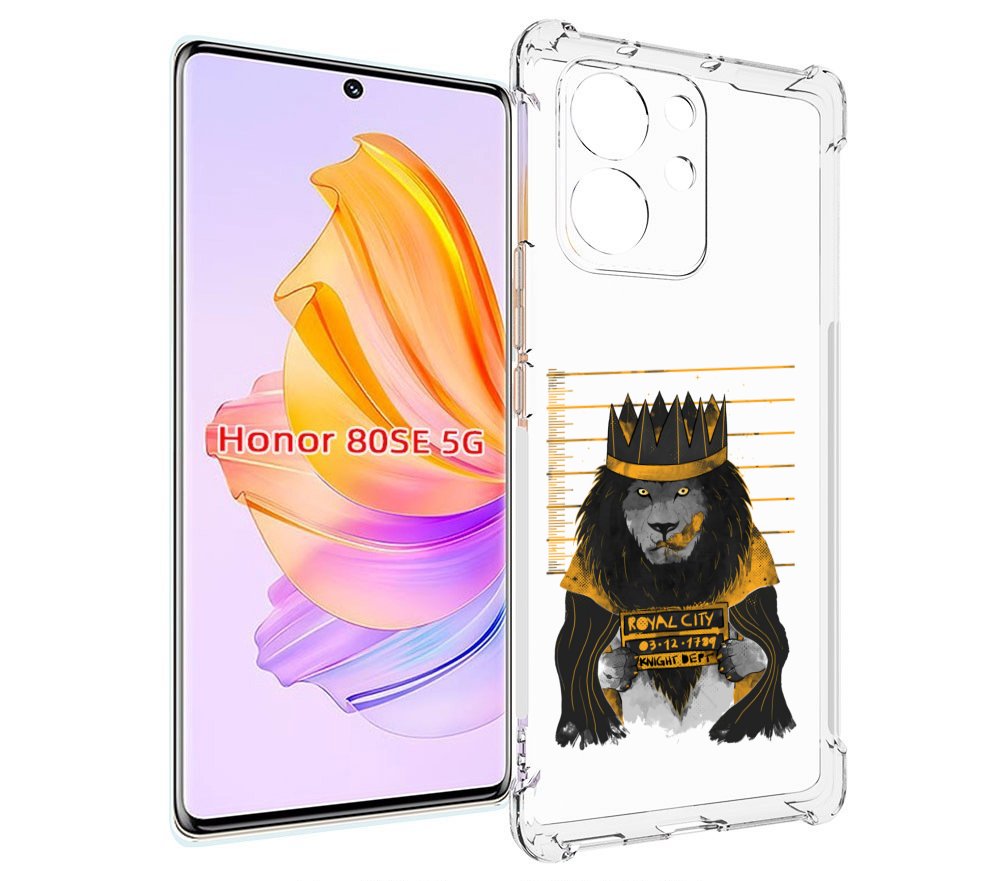 

Чехол MyPads лев в законе для Honor 80 SE, Прозрачный, Tocco