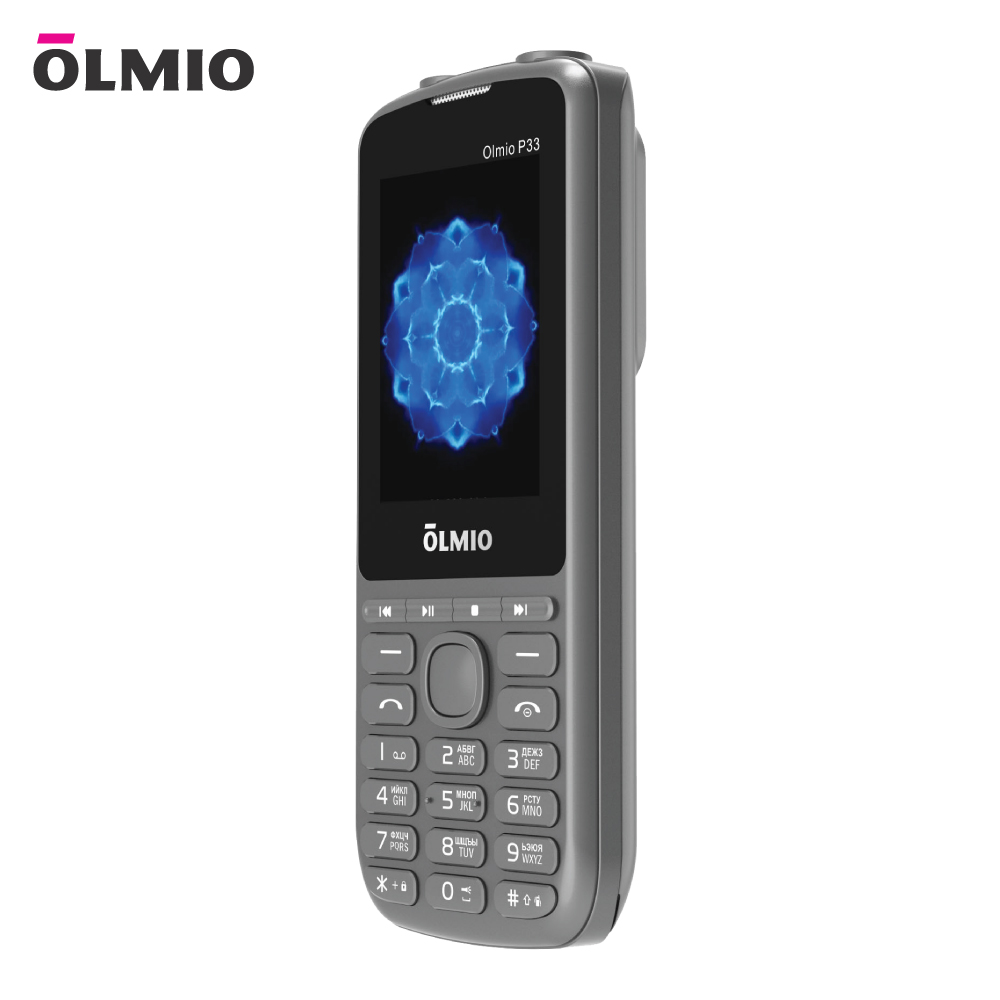 Мобильный телефон Olmio P33, серый (046389) 600013840742