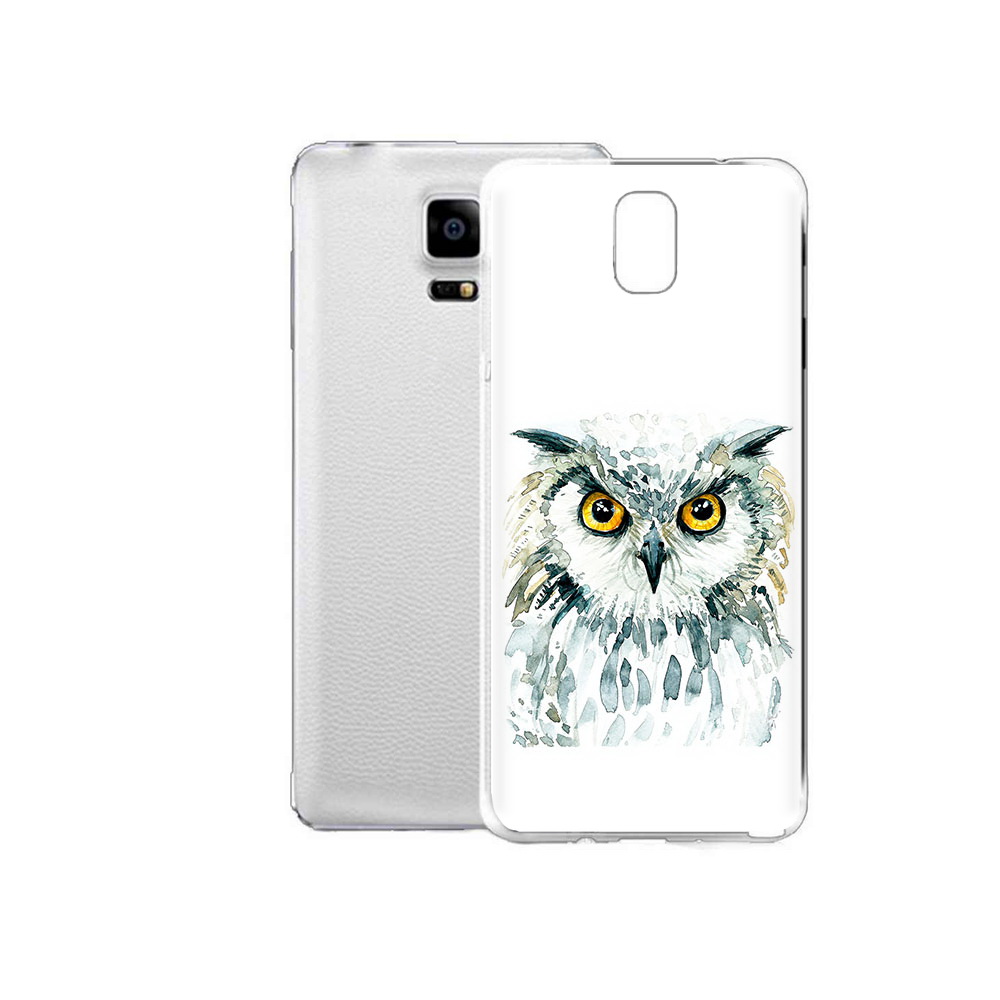 

Чехол MyPads Tocco для Samsung Galaxy Note Edge Серьезная сова (PT11952.563.156), Прозрачный, Tocco