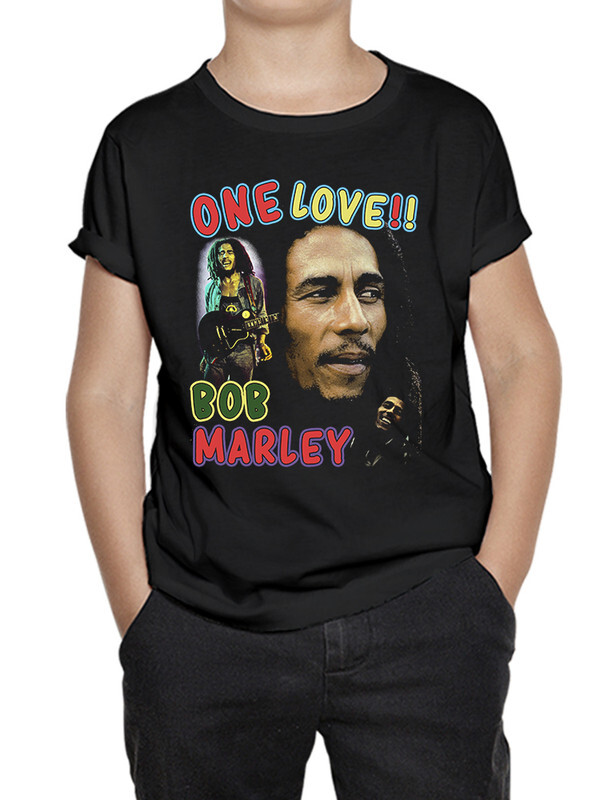 фото Футболка д/мальч. dreamshirts studio боб марли / bob marley ы цв. черный р.134