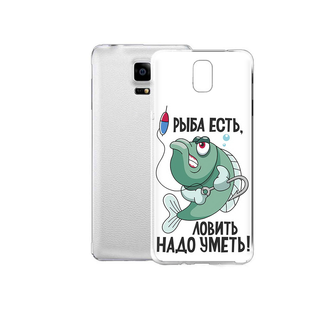 

Чехол MyPads Tocco для Samsung Galaxy Note Edge Рыба есть ,ловить надо уметь, Прозрачный, Tocco