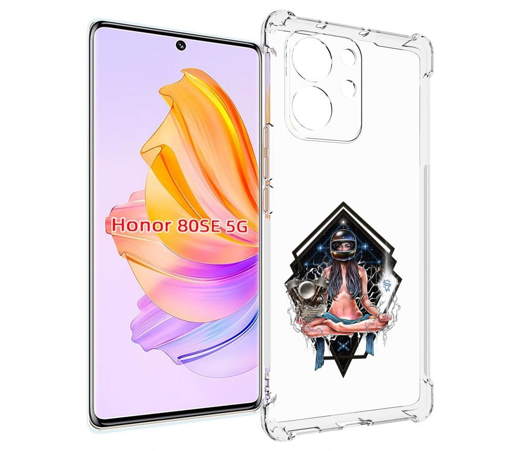 

Чехол MyPads красивая девушка в шлеме для Honor 80 SE, Прозрачный, Tocco