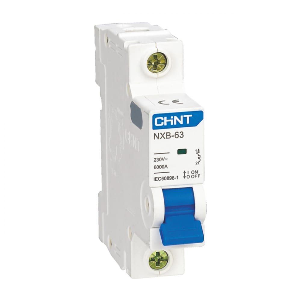 

CHINT Авт. выкл. NXB-63 1P 2A 6кА х-ка C 814009