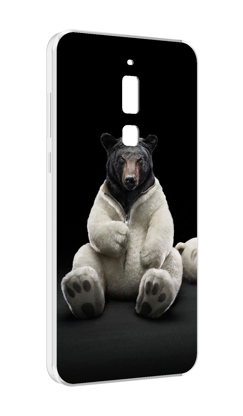 

Чехол MyPads Медведь-бурый-белый для Meizu M6T, Прозрачный, Tocco