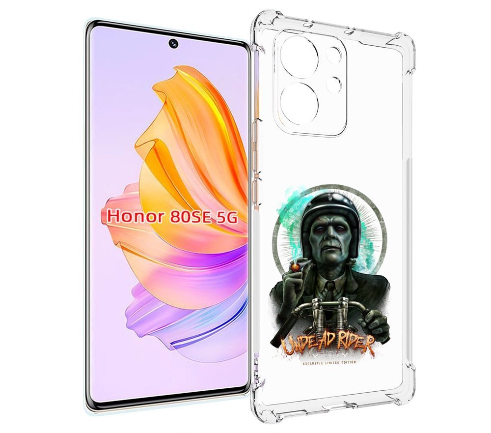 

Чехол MyPads зеленый мужчина с сигаретой на мотоцикле для Honor 80 SE, Прозрачный, Tocco