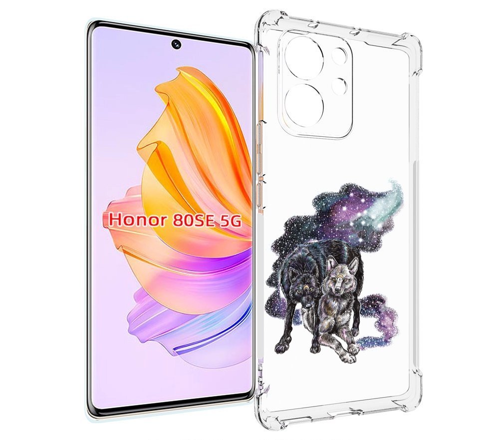 

Чехол MyPads звездные волки для Honor 80 SE, Прозрачный, Tocco