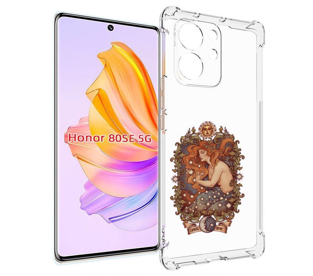 

Чехол MyPads звездная девушка абстракция для Honor 80 SE, Прозрачный, Tocco