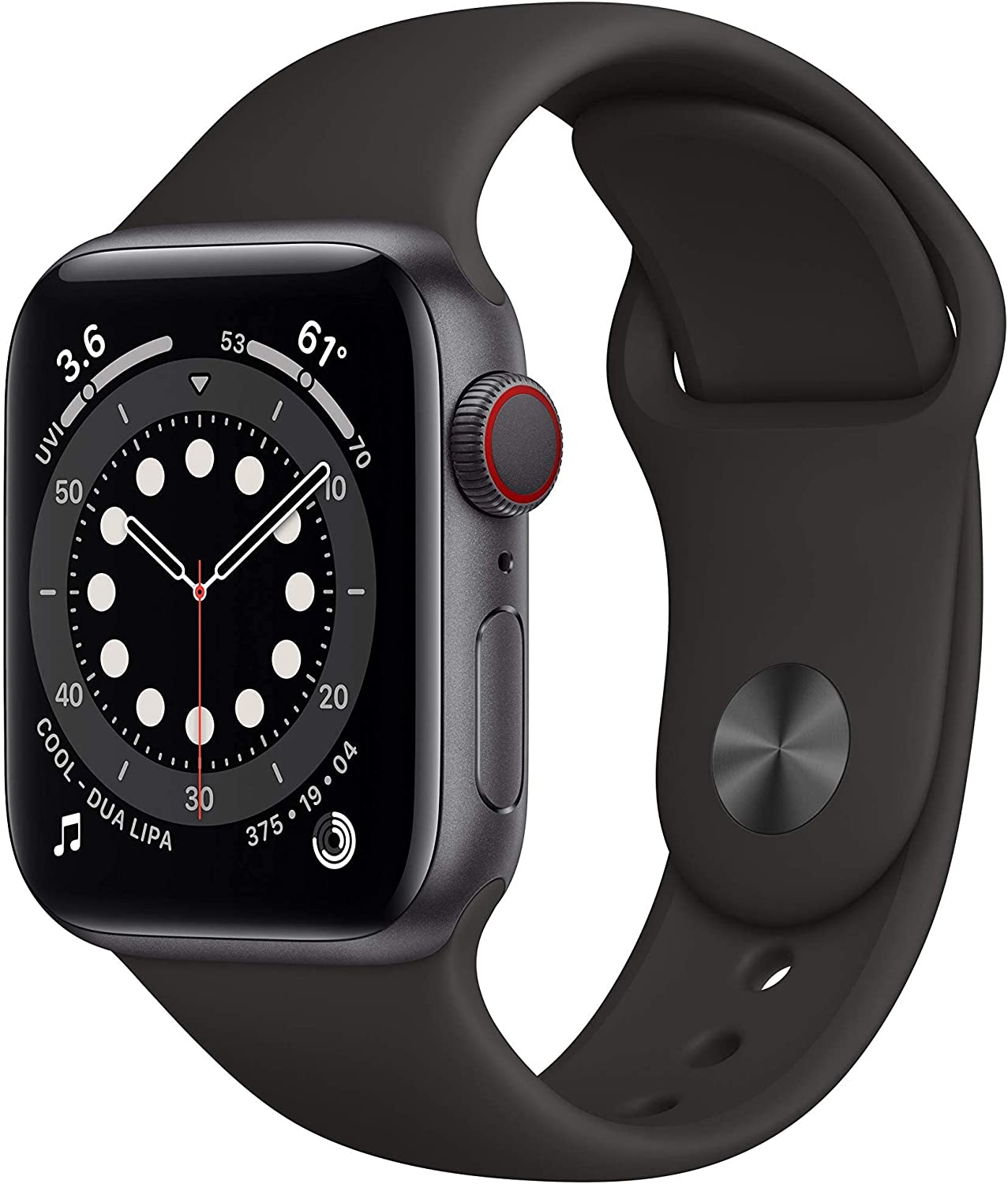 

Умные часы Apple Watch Series 6 40 мм Aluminium Case Cellular, серый космос/черный, Series 6