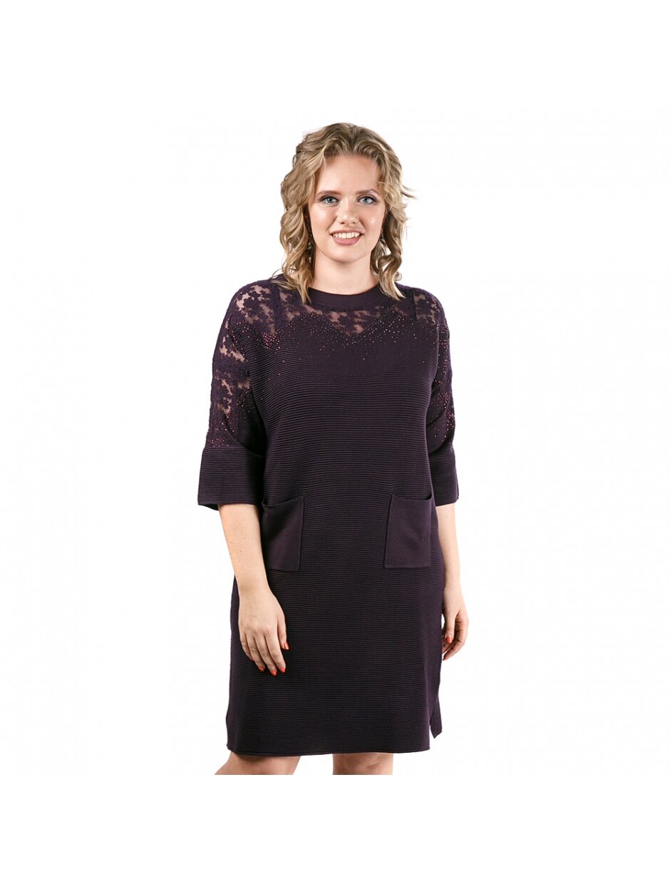 Платье женское Westfalika KW-19W-13-567-1 фиолетовое 46 RU