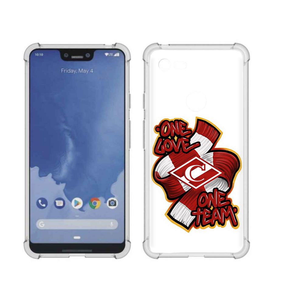 

Чехол MyPads Tocco для Google Pixel 3 XL Одна любовь-Спартак, Прозрачный, Tocco