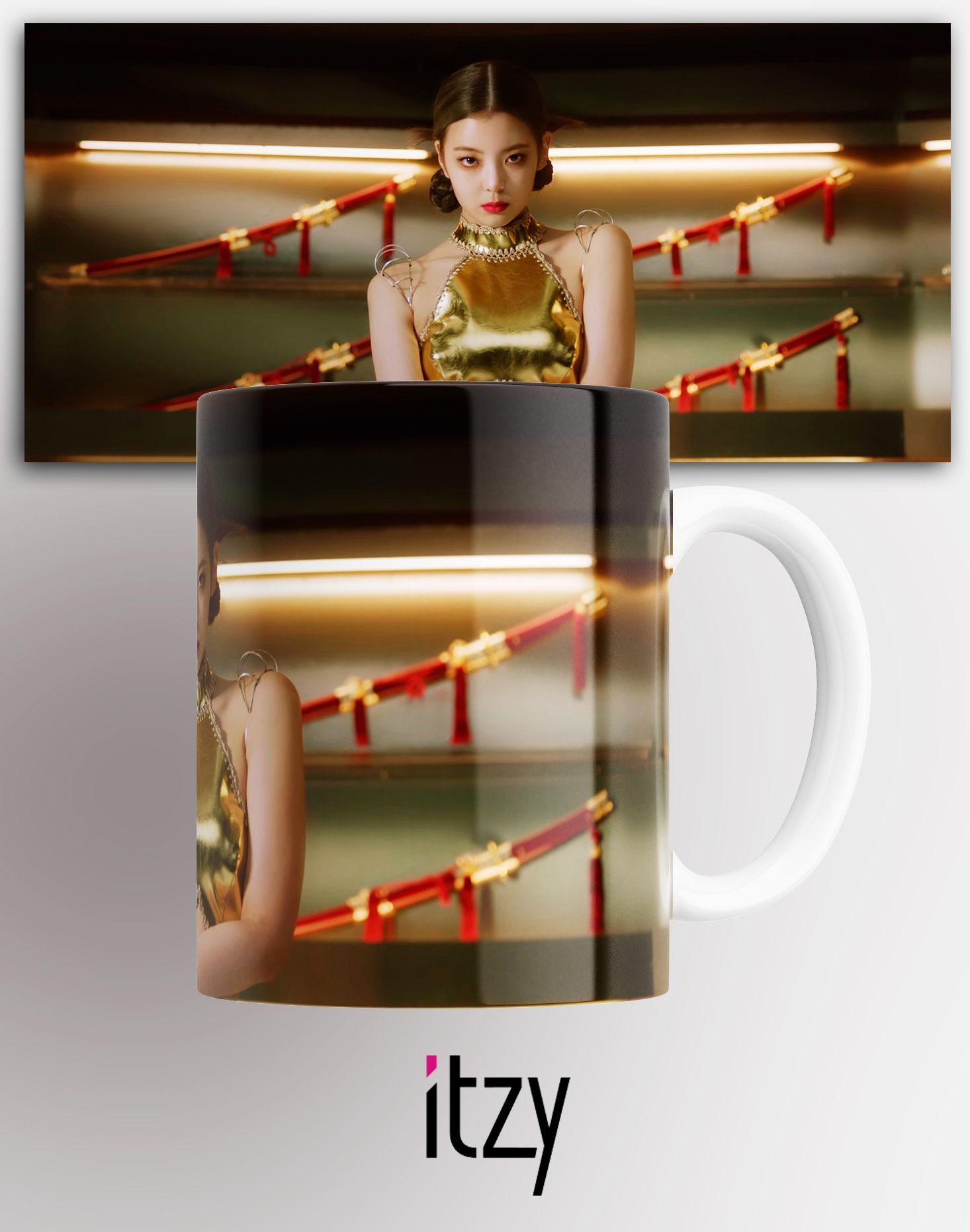 

Кружка с принтом иччи к-поп Itzy K-POP лия музыка 330 мл