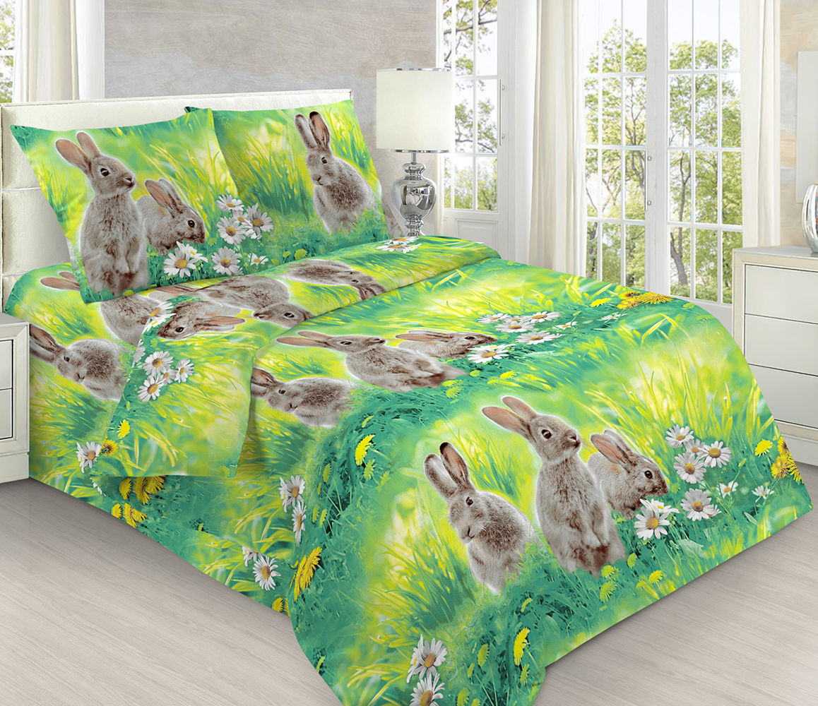 фото Комплект постельного белья 21111 кролики joyarty mercury home