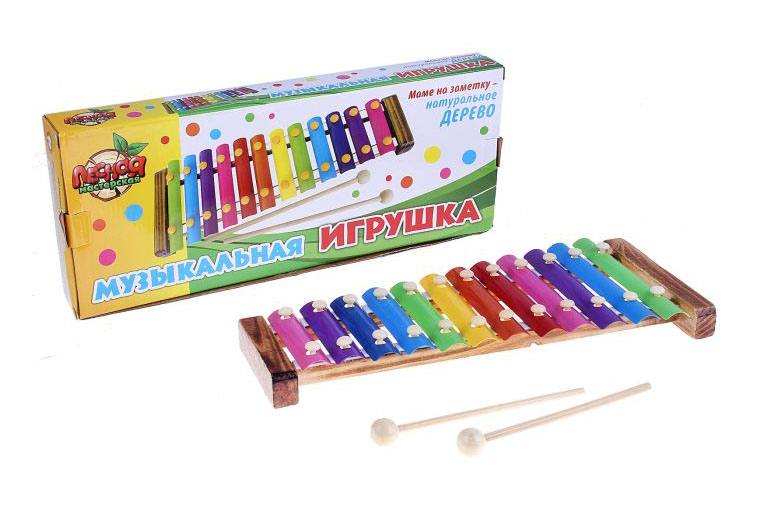 Игрушка музыкальная Металлофон, 12 тонов Лесная мастерская