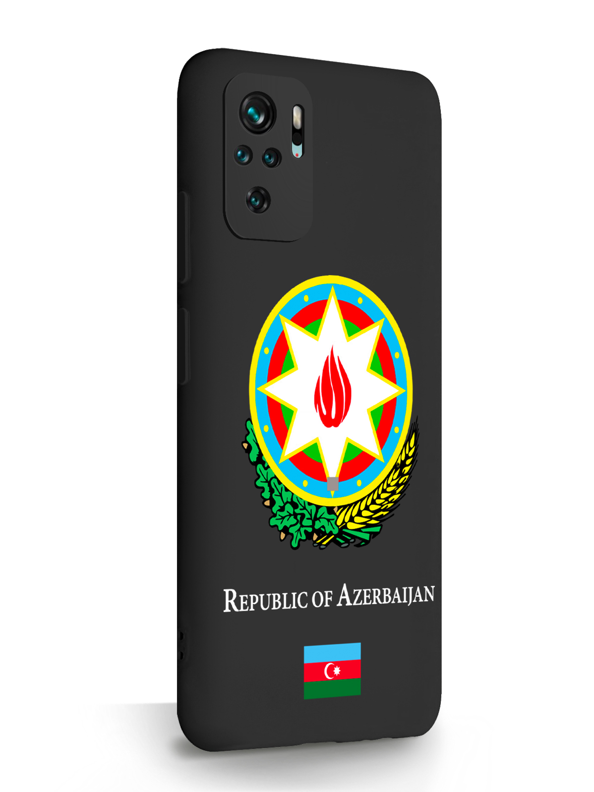 фото Чехол signumcase для xiaomi redmi note 10s герб азербайджана черный