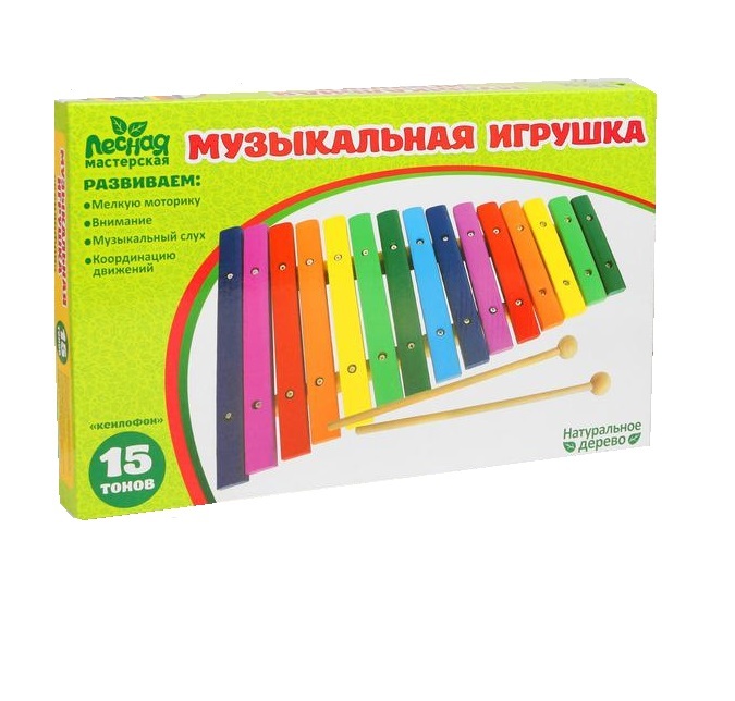 фото Игрушка музыкальная ксилофон, 15 тонов лесная мастерская