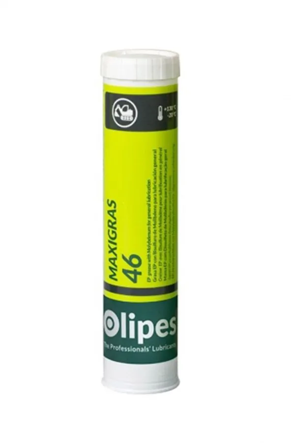 

Смазка пластичная Olipes MAXIGRAS 46 (чёрный, с дисульфидом молибдена), 400 гр., MAXIGRAS 46