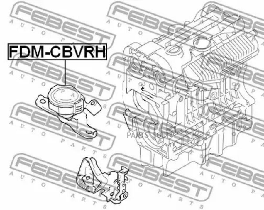 

FEBEST Опора амортизатора FEBEST FDM-CBVRH