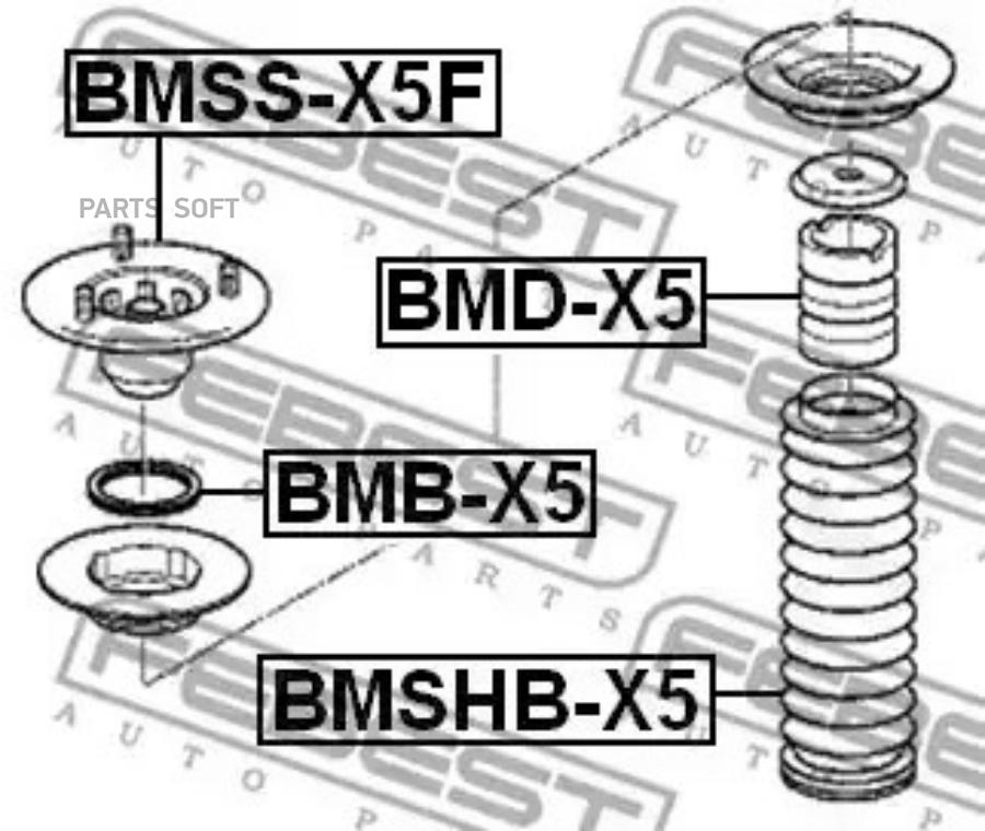 

FEBEST Опора амортизатора FEBEST BMSS-X5F