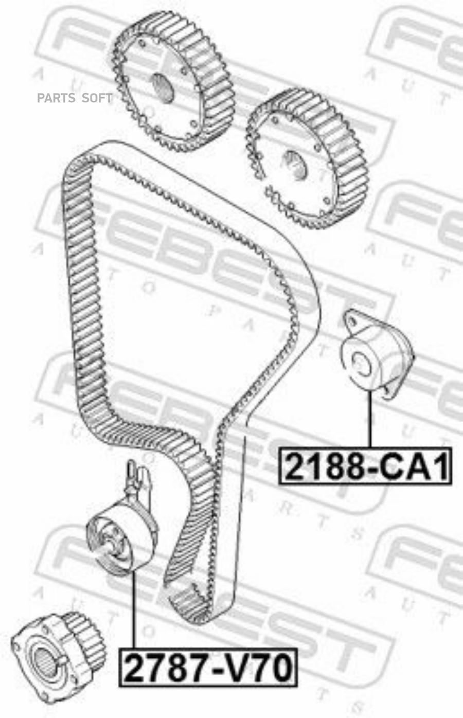 

FEBEST НАТЯЖИТЕЛЬ РЕМНЯ ГРМ VOLVO S80 2007- FEBEST 2790-v70