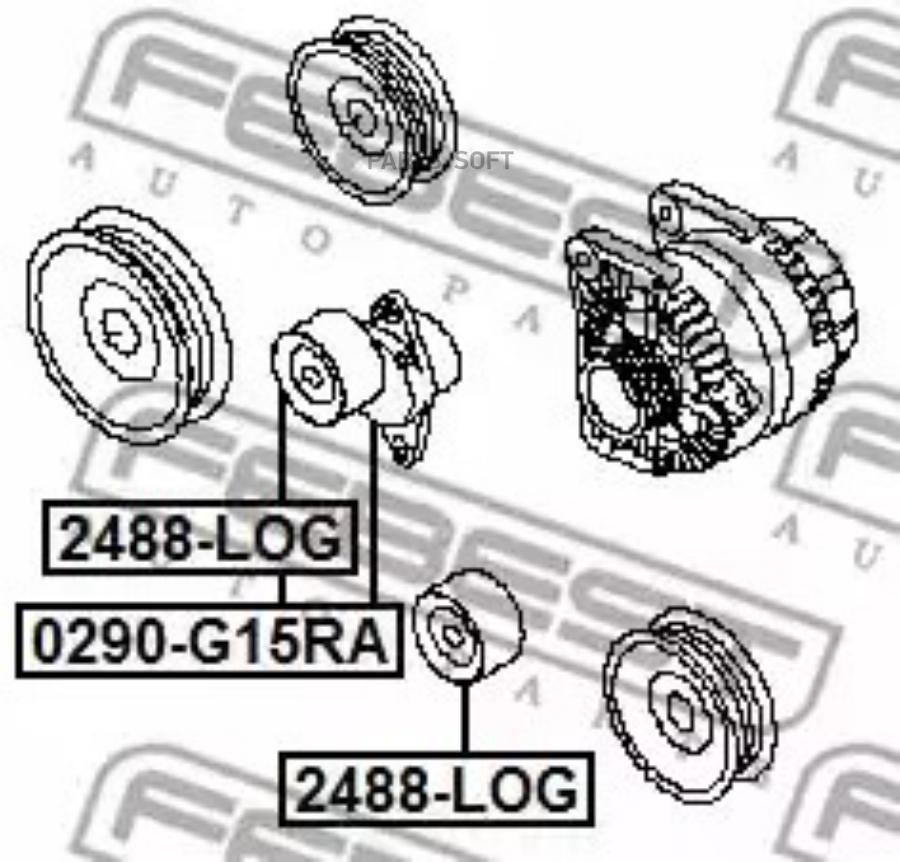 

FEBEST Натяжитель NISSAN ALMERA G15RA 2012.11- [EL] FEBEST 0290-G15RA FEBEST 0290-G15RA